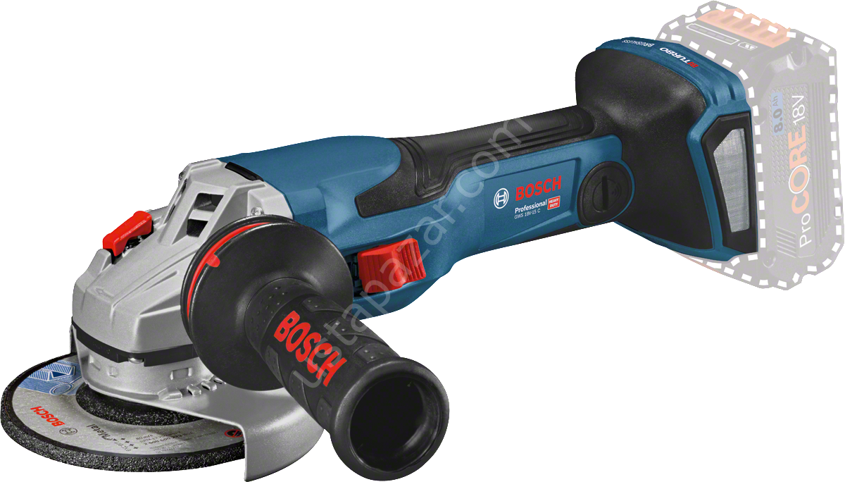 Bosch Professional GWS 18V-15 C (Solo) Akülü Taşlama Makinesi