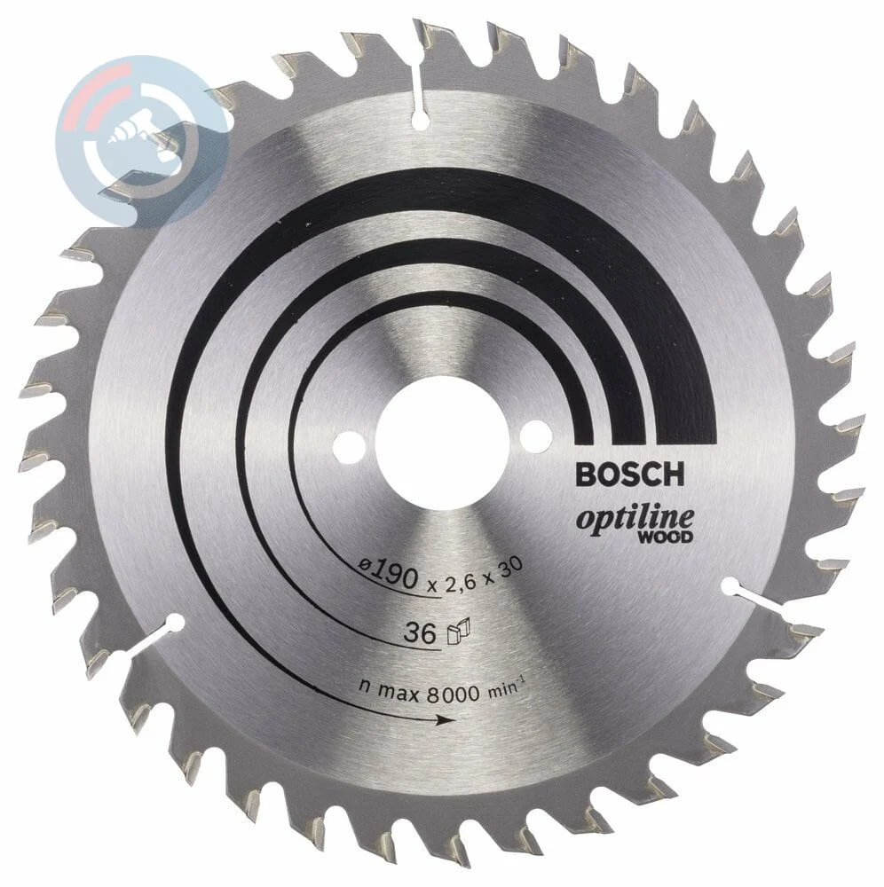 Bosch – Optiline Serisi Ahşap için Daire Testere Bıçağı 190*30 mm 36 Diş