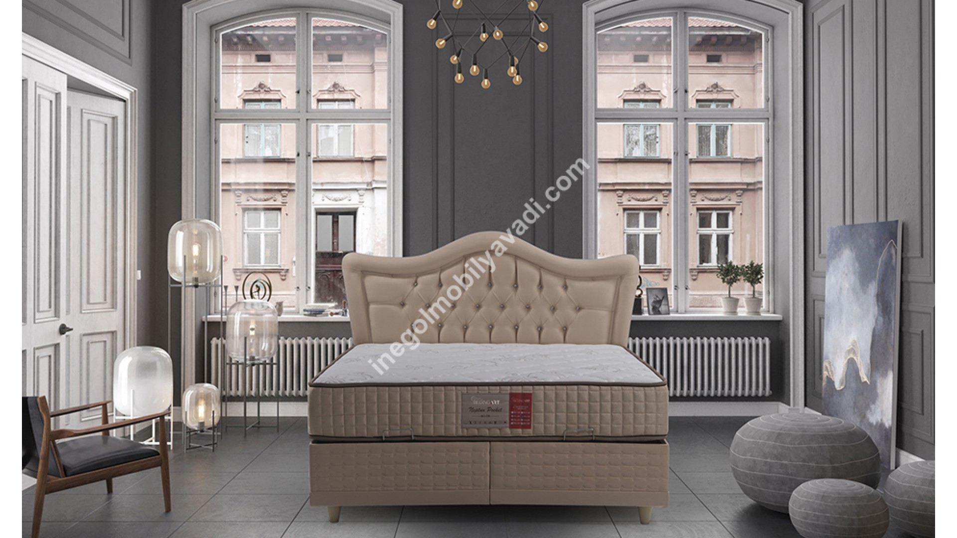 İnegöl Armobi Baza+Başlık 160*200