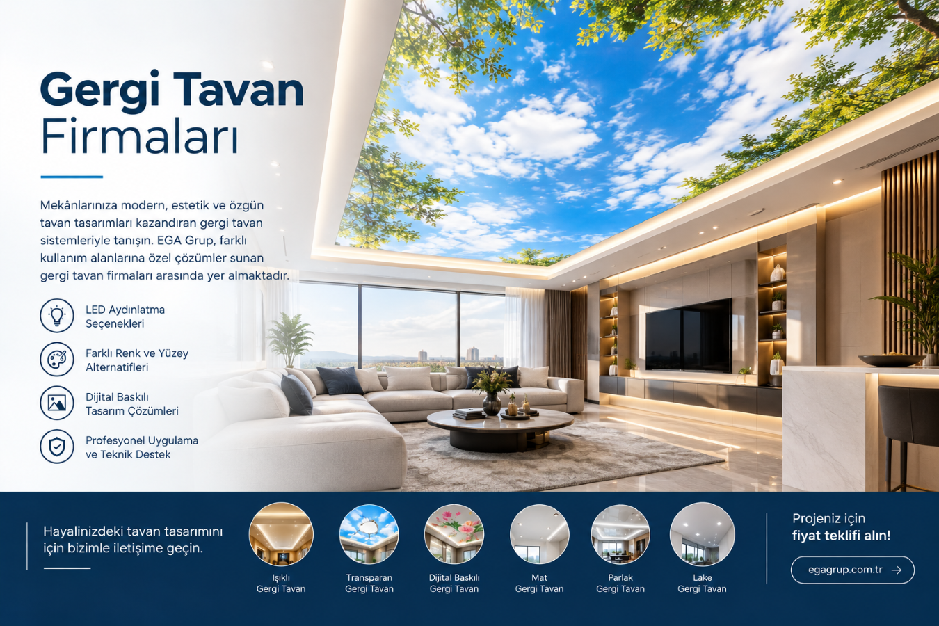 Gergi Tavan Firmaları Ega Grup